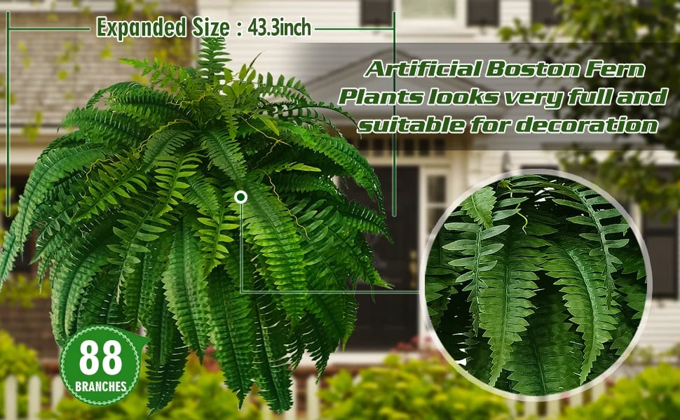 Last Day 75% OFF🌿UV Resistant Lifelike Artificial Boston Fern